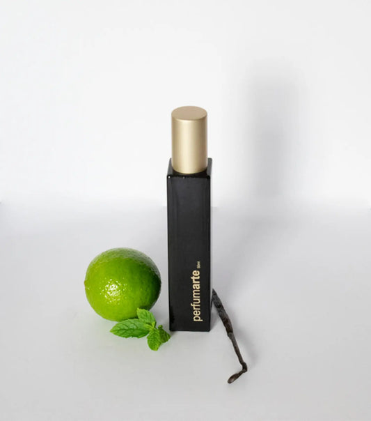 Envase de perfume Alma de Benjui (YLO) de 50 ml con composición de elementos
